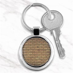 Bricks Wall Red  Key Chain (round) by artworkshop