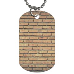 Bricks Wall Red  Dog Tag (two Sides) by artworkshop