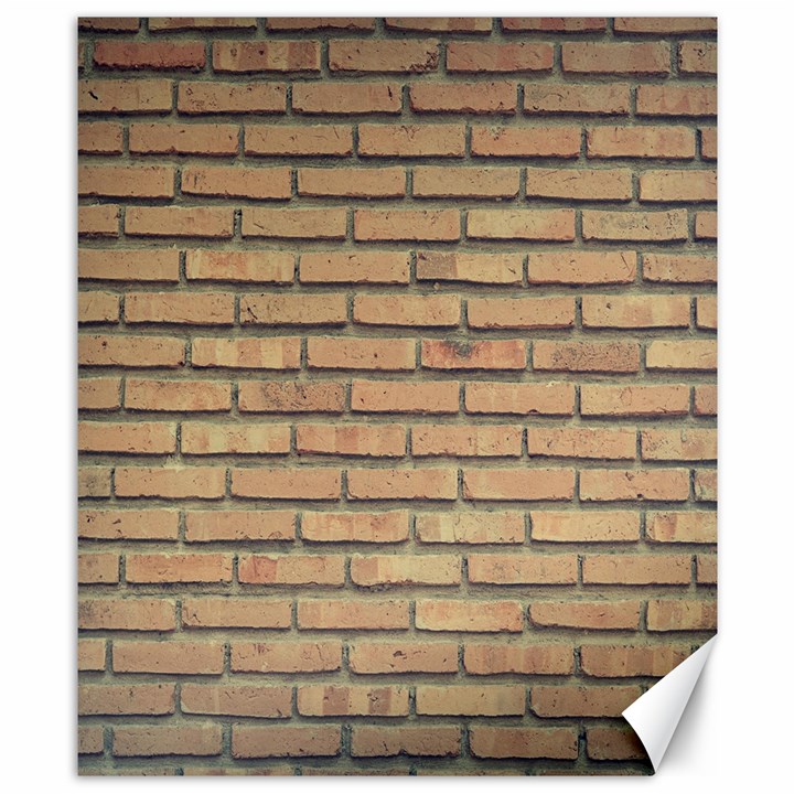 Bricks Wall Red  Canvas 8  x 10 