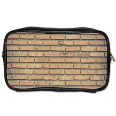 Bricks Wall Red  Toiletries Bag (two Sides) by artworkshop