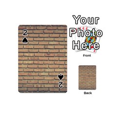 Bricks Wall Red  Playing Cards 54 Designs (mini)