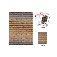 Bricks Wall Red  Playing Cards Single Design (mini)