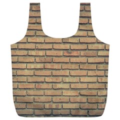 Bricks Wall Red  Full Print Recycle Bag (xl) by artworkshop