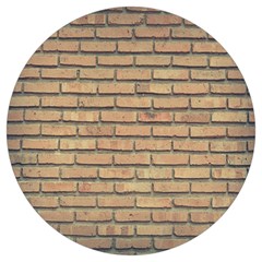 Bricks Wall Red  Round Trivet by artworkshop