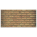 Bricks Wall Red  Banner and Sign 8  x 4  Front