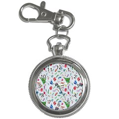 New Year Christmas Winter Watercolor Key Chain Watches by artworkshop