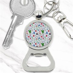 New Year Christmas Winter Watercolor Bottle Opener Key Chain by artworkshop