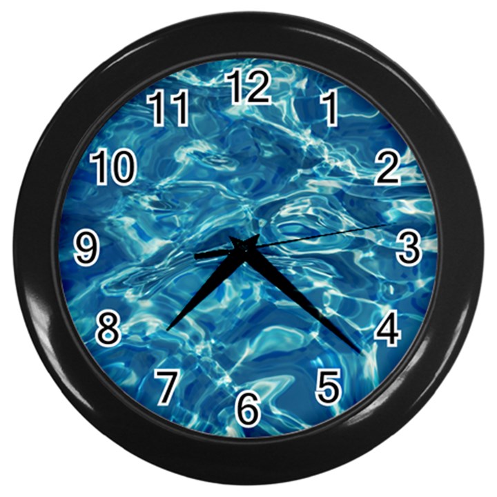 Surface Abstract Background Wall Clock (Black)