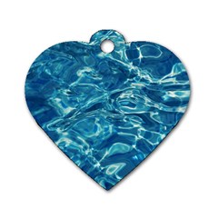 Surface Abstract Background Dog Tag Heart (two Sides)