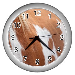 Horse Coat Animal Equine Wall Clock (silver) by artworkshop