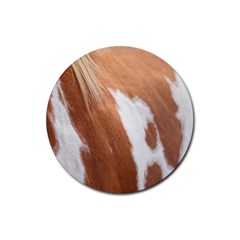 Horse Coat Animal Equine Rubber Round Coaster (4 Pack) by artworkshop