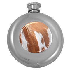 Horse Coat Animal Equine Round Hip Flask (5 Oz) by artworkshop