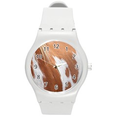 Horse Coat Animal Equine Round Plastic Sport Watch (m) by artworkshop