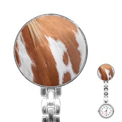 Horse Coat Animal Equine Stainless Steel Nurses Watch by artworkshop