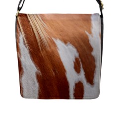 Horse Coat Animal Equine Flap Closure Messenger Bag (l) by artworkshop