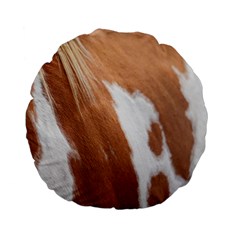 Horse Coat Animal Equine Standard 15  Premium Flano Round Cushions by artworkshop