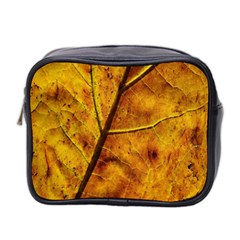 Leaf Leaf Veins Fall Mini Toiletries Bag (two Sides) by artworkshop