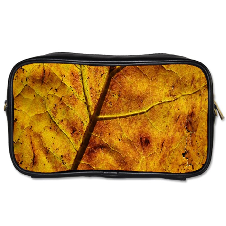 Leaf Leaf Veins Fall Toiletries Bag (Two Sides)