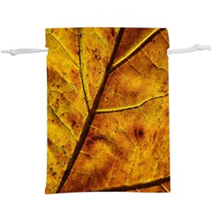 Leaf Leaf Veins Fall  Lightweight Drawstring Pouch (xl) by artworkshop