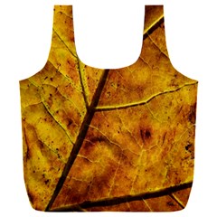 Leaf Leaf Veins Fall Full Print Recycle Bag (xxxl) by artworkshop