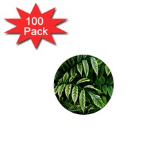 Leaves Foliage Twig Bush Plant 1  Mini Magnets (100 Pack)  by artworkshop