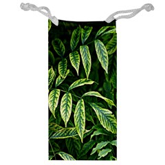 Leaves Foliage Twig Bush Plant Jewelry Bag by artworkshop