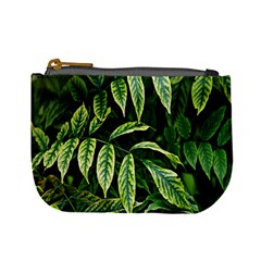 Leaves Foliage Twig Bush Plant Mini Coin Purse by artworkshop