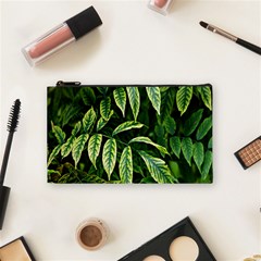 Leaves Foliage Twig Bush Plant Cosmetic Bag (small) by artworkshop