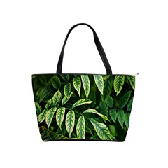 Leaves Foliage Twig Bush Plant Classic Shoulder Handbag by artworkshop