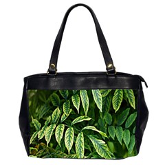 Leaves Foliage Twig Bush Plant Oversize Office Handbag (2 Sides) by artworkshop