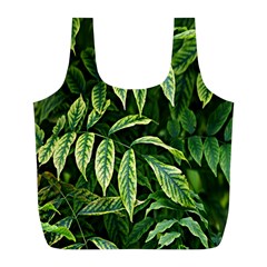 Leaves Foliage Twig Bush Plant Full Print Recycle Bag (l) by artworkshop