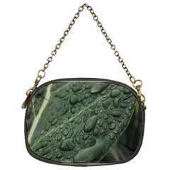 Leaves Water Drops Green  Chain Purse (one Side) by artworkshop