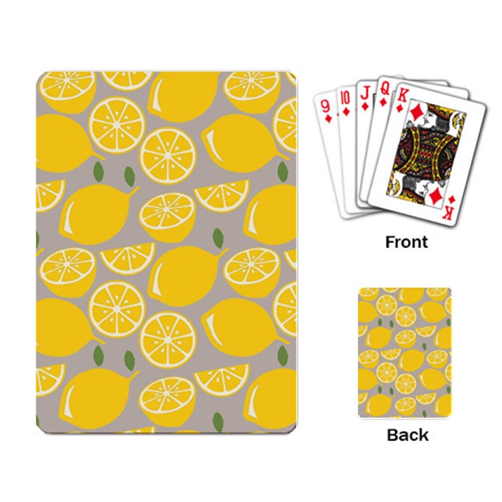 Lemon Wallpaper Playing Cards Single Design (Rectangle)