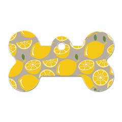 Lemon Wallpaper Dog Tag Bone (one Side) by artworkshop