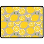 Lemon Wallpaper Double Sided Fleece Blanket (Large)  80 x60  Blanket Front