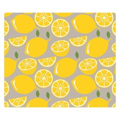 Lemon Wallpaper Double Sided Flano Blanket (small)  by artworkshop