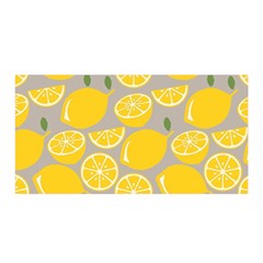 Lemon Wallpaper Satin Wrap 35  X 70  by artworkshop