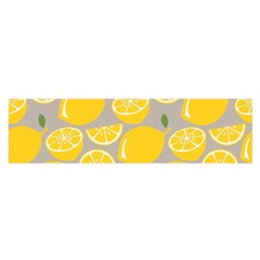 Lemon Wallpaper Oblong Satin Scarf (16  X 60 ) by artworkshop