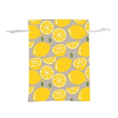 Lemon Wallpaper Lightweight Drawstring Pouch (l) by artworkshop