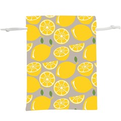 Lemon Wallpaper  Lightweight Drawstring Pouch (xl) by artworkshop