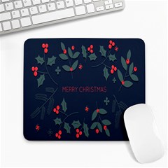 Merry Christmas Holiday Pattern  Large Mousepads by artworkshop