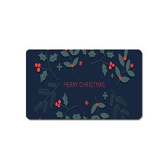 Merry Christmas Holiday Pattern  Magnet (name Card) by artworkshop