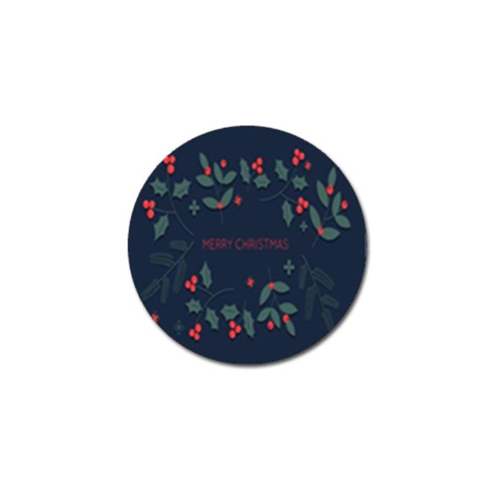 Merry Christmas Holiday Pattern  Golf Ball Marker