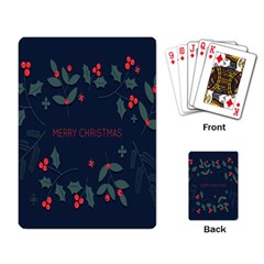 Merry Christmas Holiday Pattern  Playing Cards Single Design (rectangle) by artworkshop