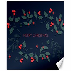 Merry Christmas Holiday Pattern  Canvas 8  X 10  by artworkshop