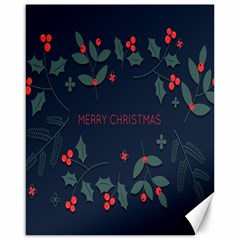 Merry Christmas Holiday Pattern  Canvas 16  X 20  by artworkshop