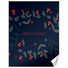 Merry Christmas Holiday Pattern  Canvas 18  X 24 