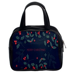 Merry Christmas Holiday Pattern  Classic Handbag (two Sides) by artworkshop