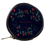 Merry Christmas Holiday Pattern  Mini Makeup Bag Back