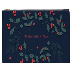 Merry Christmas Holiday Pattern  Cosmetic Bag (xxxl)